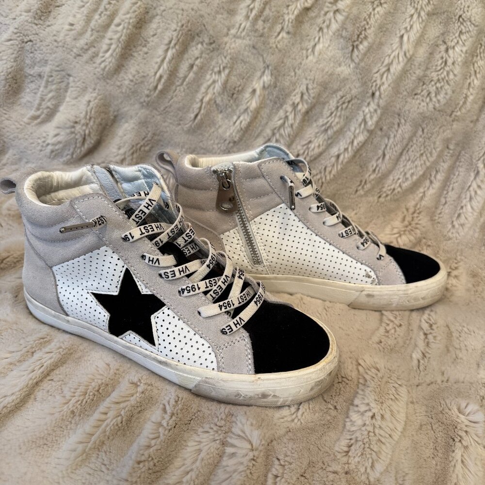 Vintage Havana Lester Sneaker 7.5 Back White Suede
